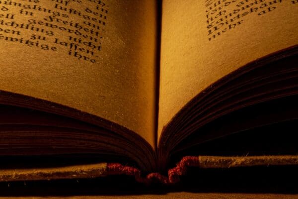 aufgeschlagenes Buch
